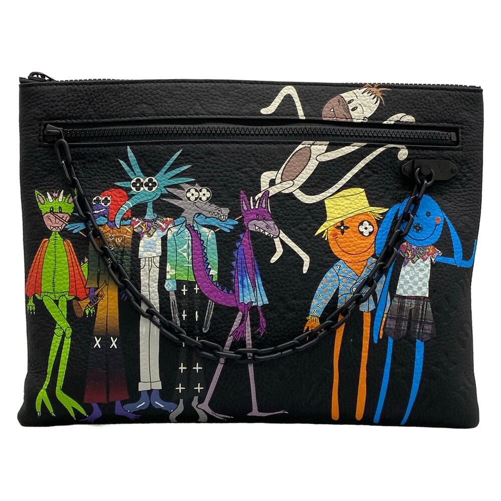Louis Vuitton A4 Pouch LV Friend Pouch M80147 Black Multi